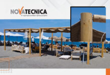 Παραλιακή ξύλινη κατασκευή με συνδέσμους KNAPP® RICON 40/40 από τη Novatecnica